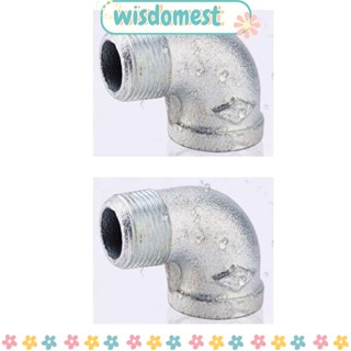 Wisdomest ข้อต่อท่อสเตนเลส รูปตัว L 90 องศา สําหรับห้องน้ํา 2 ชิ้น