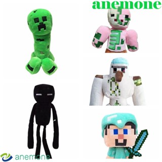 Anemone ตุ๊กตานุ่ม รูปการ์ตูนซอมบี้ Iron Golem Pink Zombie My World สีเขียว