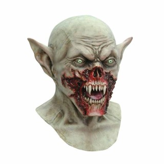 Scary Vampire Mask Monster, Creepy Walking Dead Man Latex Full Head Mask Cosplay Costume Props for Adults