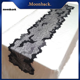 &lt;moonback&gt; ผ้าปูโต๊ะใยแมงมุมผีฮาโลวีน สําหรับตกแต่งบ้าน เทศกาล