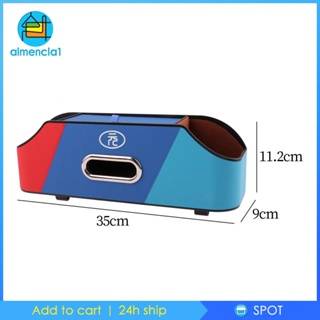 [Almencla1] ที่วางแก้วทิชชู่ อเนกประสงค์ พร้อมตะขอยาว และสั้น 13.8x4x4.4 นิ้ว สําหรับรถยนต์ SUV