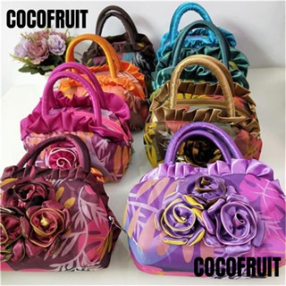 Cocofruit กระเป๋าทรงบักเก็ต ปักลายดอกไม้ เหมาะกับของขวัญ สําหรับแม่ และเด็ก