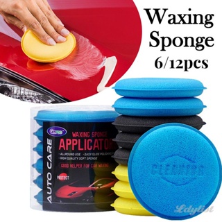 รายละเอียดสินค้า Car Round Waxing Polish Sponges High Density Foam Applicator Pads Curing Polishing Sponges Auto Cleaning Tools Accessories