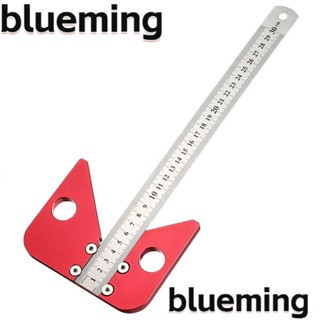 Blueming2 ไม้บรรทัดอลูมิเนียมอัลลอย 45 องศา พร้อมไม้บรรทัด ถอดออกได้ สําหรับงานไม้ DIY