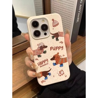 เคสโทรศัพท์มือถือ แบบนิ่ม ลายการ์ตูนสุนัขดัชชุน สําหรับ iPhone 14 Plus 14 13 12 11 Pro Max X Xr Xs Max 7 8 6 6s Plus SE2020