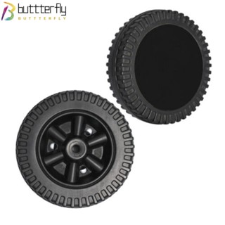 Buttterfly ลูกล้อทิศทาง ติดตั้งง่าย น้ําหนักเบา พร้อมฝาครอบพลาสติก สีดํา สําหรับเครื่องเป่าลม 2 ชิ้น