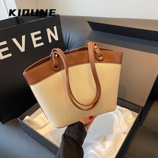 KIQUNE กระเป๋าผ้ากระเป๋าผ้าแคนวาส Tote Bag 2023 NEW GTT2390LD2 36Z230909