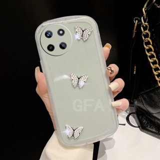 ขายดี เคสโทรศัพท์มือถือใส แบบนิ่ม ลายผีเสื้อ ป้องกันเลนส์กล้อง สําหรับ Realme 11 4G 5G NFC 11 Pro 11 Pro+ 2023 REALME11 Realme11Pro Plus