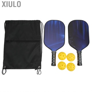 Xiulo Pickleball Paddle Glass Fiber PP Core Racket Set With 4 Balls For