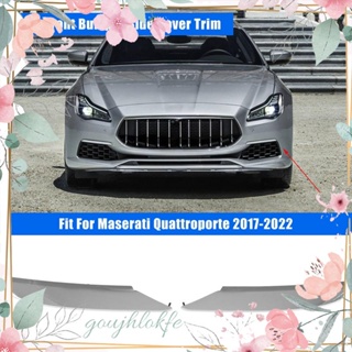 ขอบกันชนหน้ารถยนต์ พลาสติก สีเงิน สําหรับ Maserati Quattroporte 2017-2022 673007201