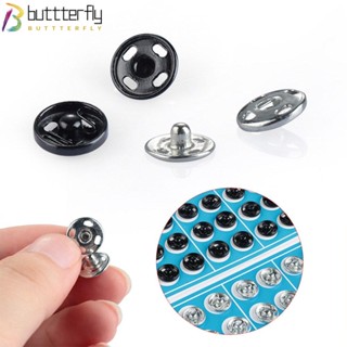 Buttterfly กระดุมแป๊กเสื้อเชิ้ต สเตนเลส สําหรับสมุดภาพ 50 คู่ ต่อชุด