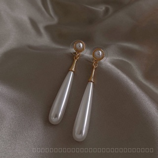 0911YWLY Simple design high-end pearl pendant earrings womens summer versatile elegant retro hot girls accessories niche earrings Gift  Light luxury  Niche  Retro JGGY