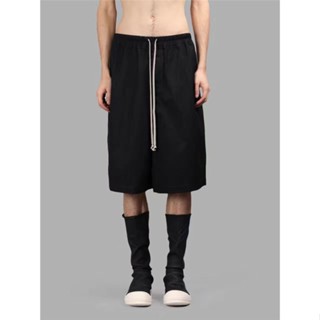 R RICK OWENS Niche Street Wear RO กางเกงขาสั้นลําลอง ขากว้าง ทรงหลวม สําหรับสตรี