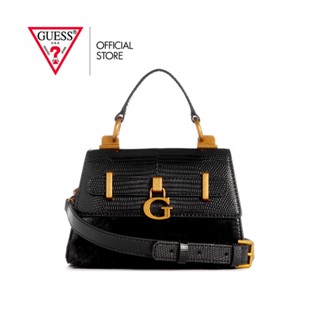 GUESS กระเป๋าสะพายผู้หญิง รุ่น WK897378 BERGEN MICRO MINI สีดำ