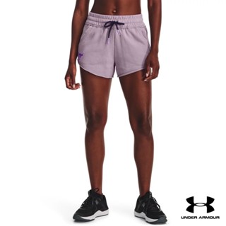 Under Armour UA Womens Project Rock Rival Terry Disrupt Shorts อันเดอร์ อาร์เมอร์ กางเกงออกกำลังกายสำหรับผู้หญิง