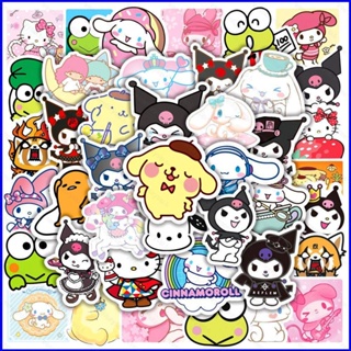 Gp1 สติกเกอร์ ลาย Sanrio Kuromi Cinnamoroll กันน้ํา สําหรับติดตกแต่งภายในรถยนต์ PG1 50 ชิ้น