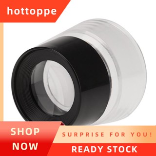 【hottoppe】แว่นขยาย ทรงกระบอก 10X อเนกประสงค์ เลนส์แว่นขยาย Loupe เครื่องมือขยาย สําหรับเครื่องประดับ นาฬิกา เหรียญ แสตมป์ สีดํา + ใส