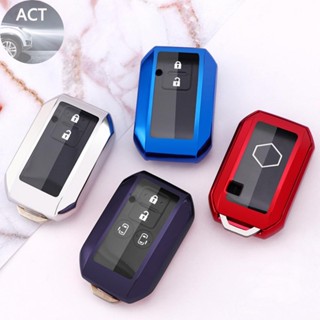 เคสกุญแจรีโมทรถยนต์ TPU สีเงิน สําหรับ Suzuki Swift Key Fob