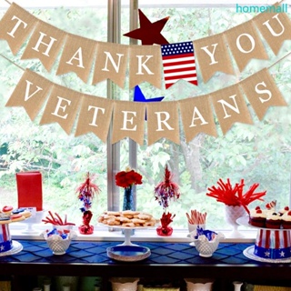 Ho ธงแบนเนอร์ ลาย Thank You Veterans สําหรับตกแต่งปาร์ตี้วันหยุด