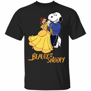 เสื้อยืดแขนสั้น คอกลม พิมพ์ลายการ์ตูน Snoopy และนกชาร์ลีบราวน์ สําหรับผู้ใหญ่ และเด็กผู้ชาย ไซซ์ XS - 3XL