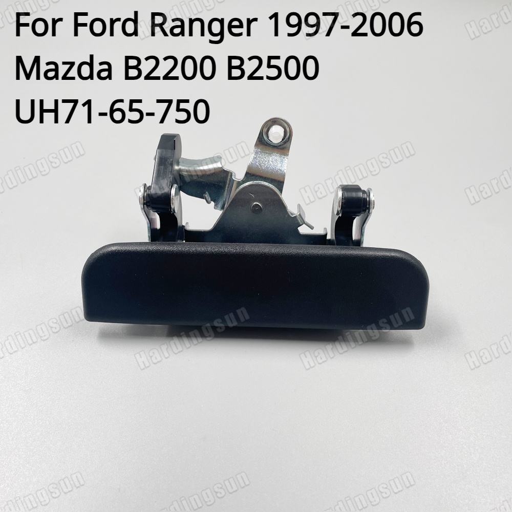 มือจับประตูท้ายรถกระบะ สีดํา สําหรับ Ford Ranger 1997-2006 Mazda B2200 B2500 UH71-65-750