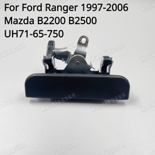 มือจับประตูท้ายรถกระบะ สีดํา สําหรับ Ford Ranger 1997-2006 Mazda B2200 B2500 UH71-65-750