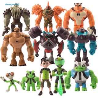 Syc- โมเดลฟิกเกอร์ PVC Ben 10 Heatblast Humongousaur Rath ของเล่นสําหรับเด็ก 11 ชิ้น