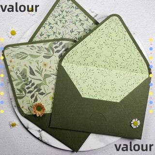 Valour ซองจดหมายเชิญ ลายตัวอักษร สีน้ํามัน สไตล์วินเทจ 5 ชิ้น สําหรับเชิญงานแต่งงาน