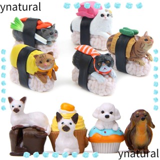 Ynatural แม่พิมพ์เรซิ่น รูปสุนัขจิ๋ว สําหรับตกแต่งสวน กระถางดอกไม้ 5 4 ชิ้น