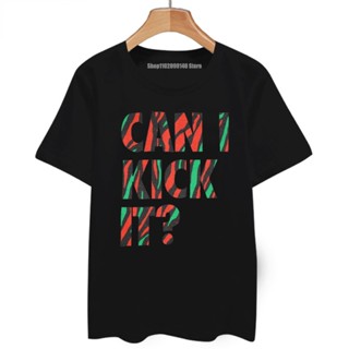 เสื้อยืดลําลอง แขนสั้น พิมพ์ลาย A Tribe Called Quest Can I Kick It Atcq Rap สําหรับผู้ชาย