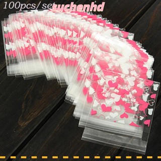 Suchenhd 100 ชิ้น แพ็กเกจขนม วันเกิด มินิ พลาสติก กาวในตัว