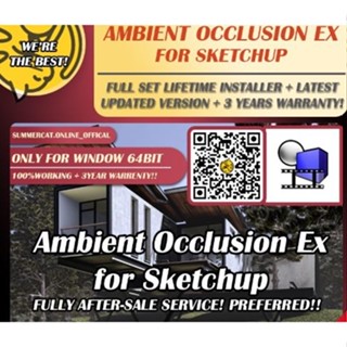 【𝐄𝐀𝐒𝐘 𝐈𝐍𝐒𝐓𝐀𝐋𝐋𝐀𝐓𝐈𝐎𝐍】𝐋𝐈𝐅𝐄𝐓𝐈𝐌𝐄 - Ambient Occlusion Ex 2.8.0 (x64) for Sketchup（Fully After Service