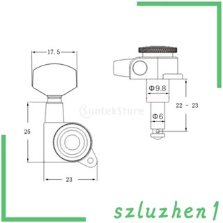 [Szluzhen1] หัวหมุดจูนสายกีตาร์อะคูสติกไฟฟ้า