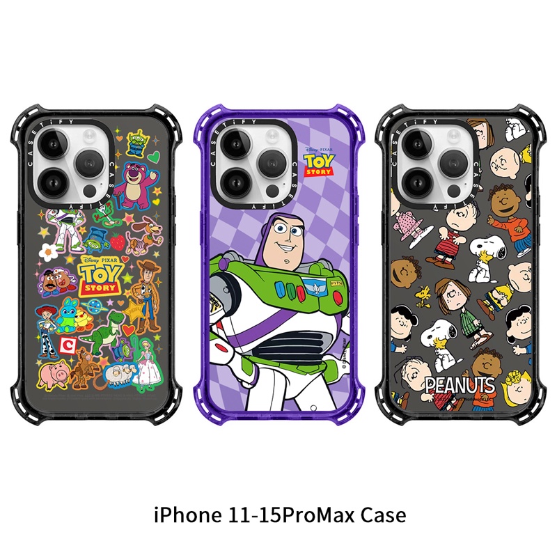เคสโทรศัพท์มือถือ TPU แบบหนา ลายการ์ตูนสนูปปี้ Toy Story สําหรับ iPhone 15 14 13 12 11 Pro Max