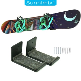 [Sunnimix1] ชั้นวางสโนว์บอร์ด เซิร์ฟบอร์ด แบบติดผนัง โลหะ สําหรับโรงรถ