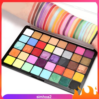 [Simhoa2] พาเลทสีเพ้นท์ร่างกาย 40 สี สําหรับแต่งกาย เทศกาลดนตรี ชุดแฟนซี