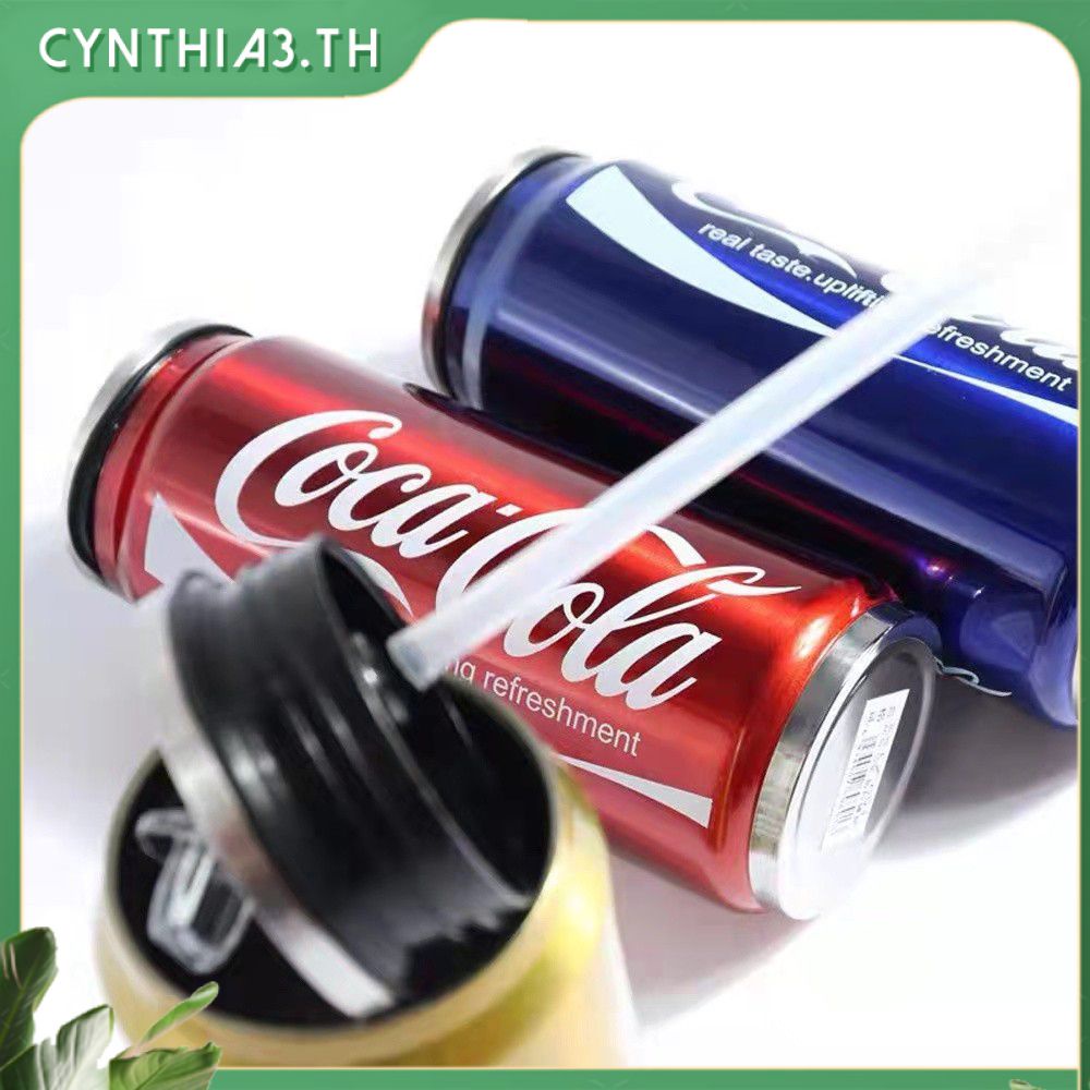 200 ml/350 ml Coca-Cola Design แก้วกาแฟสแตนเลสแก้วแก้วฟางน้ำขวดของขวัญ Cynthia