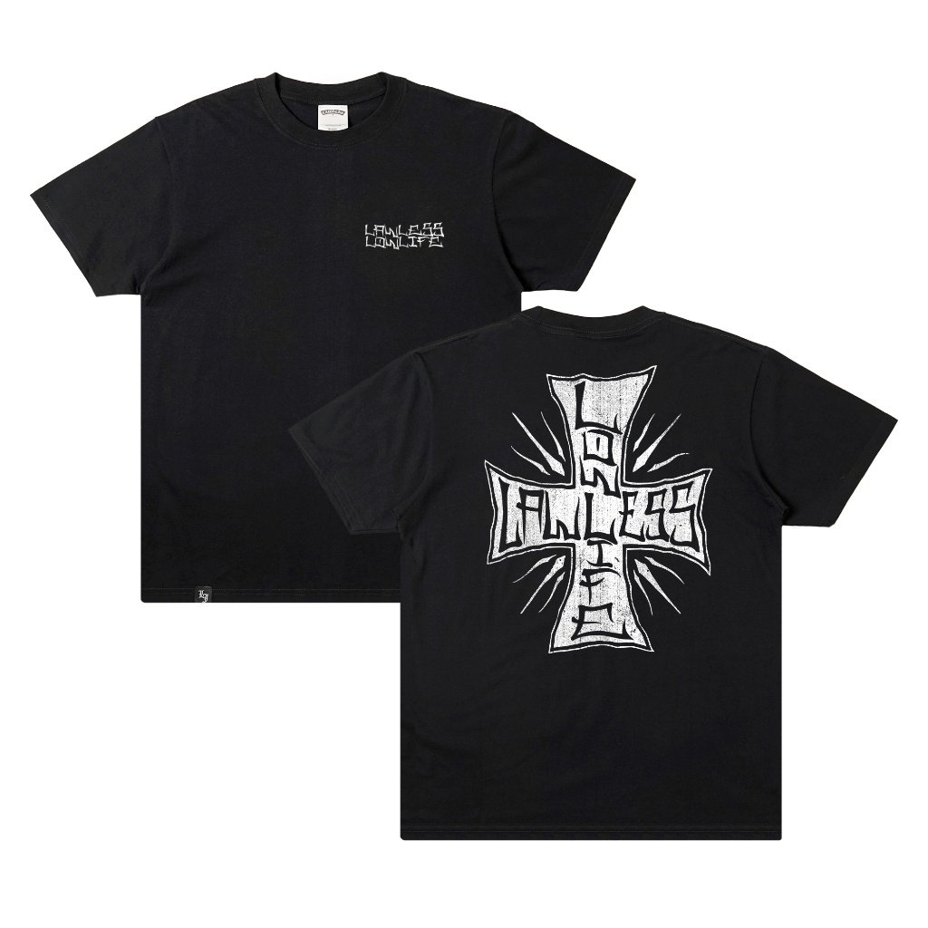 Lawless - เสื้อยืด Lowlife - เสื้อยืดสีดํา/ OKE