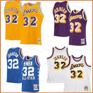 Yt3 เสื้อกีฬาแขนกุด ลาย NBA Jersey Los Angeles Lakers No.32 Johnson พลัสไซซ์ สําหรับผู้ชาย และผู้หญิง TY3