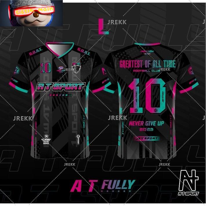 เสื้อกีฬาพิมพ์ลาย AT Sports AT Full Print Sweatshirt [สีดํา 10-15]