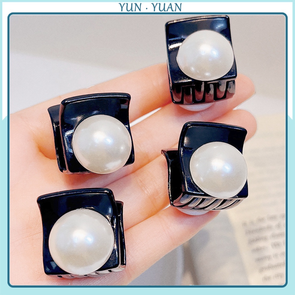 [Yunyuan] กิ๊บติดผม รูปหางม้า หัวเจ้าหญิง ขนาดเล็ก ประดับมุก สไตล์ฝรั่งเศส เรโทร สําหรับผู้หญิง