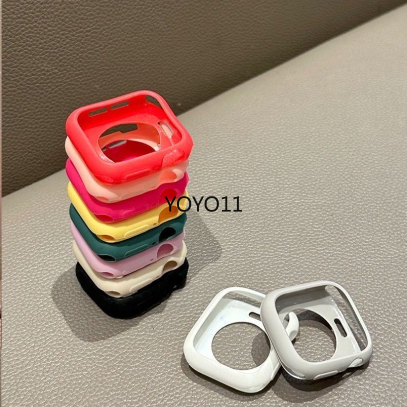 เคสนาฬิกาข้อมือซิลิโคน TPU แบบนิ่ม สําหรับ Apple watch Case 49 มม. Ultra 2 iWatch Series 9 8