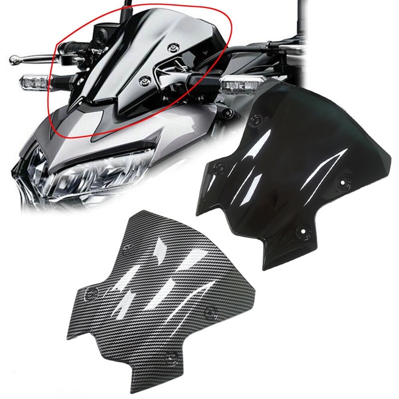 ขายดี กระจกกันลม คาร์บอนไฟเบอร์ สําหรับรถจักรยานยนต์ Kawasaki Z900 2020-2023
