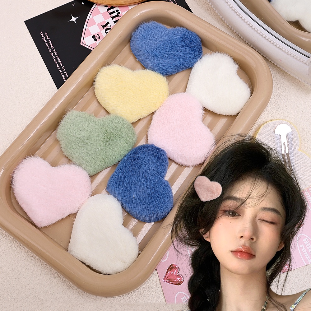 กิ๊บติดผม ผ้ากํามะหยี่ขนนิ่ม รูปก้อนเมฆ หรูหรา เป็นที่นิยม ด้านข้างเรียบ เครื่องประดับศีรษะ