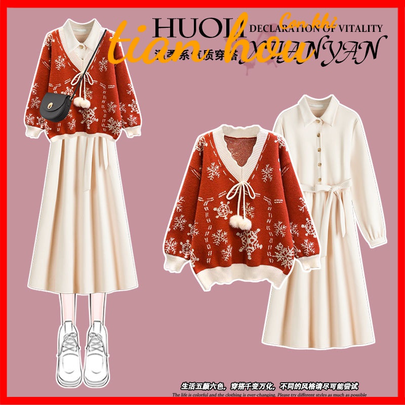 W เสื้อกันหนาว สีแดง เข้ากับทุกการแต่งกาย สไตล์จีน ตรุษจีน สําหรับผู้หญิง 1T
