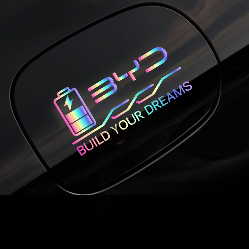 ใหม่ สติกเกอร์เลเซอร์ติดฝาถังน้ํามันรถยนต์ สําหรับ BYD Series ATTO 3 YUAN PLUS SEAL