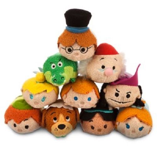 Tsum Tsum Peter Pan Tinkerbell ตะขอกัปตัน ติ๊ก ต๊อก จระเข้ มิสเตอร์ Smem Nana Mini Kawaii ตุ๊กตาของเล่น วางซ้อนกันได้ ทําความสะอาดหน้าจอโทรศัพท์ ของเล่นเด็ก สําหรับเด็กผู้หญิง ผู้ชาย