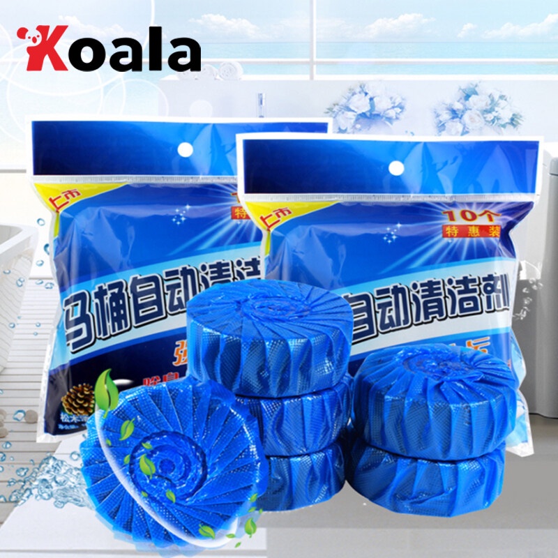 KOALA ก้อนฟ้า แพ็ค 10 ก้อน ก้อนฟ้าใส่ชักโครก ก้อนดับกลิ่นชักโครก ก้อนใส่ห้องน้ำ