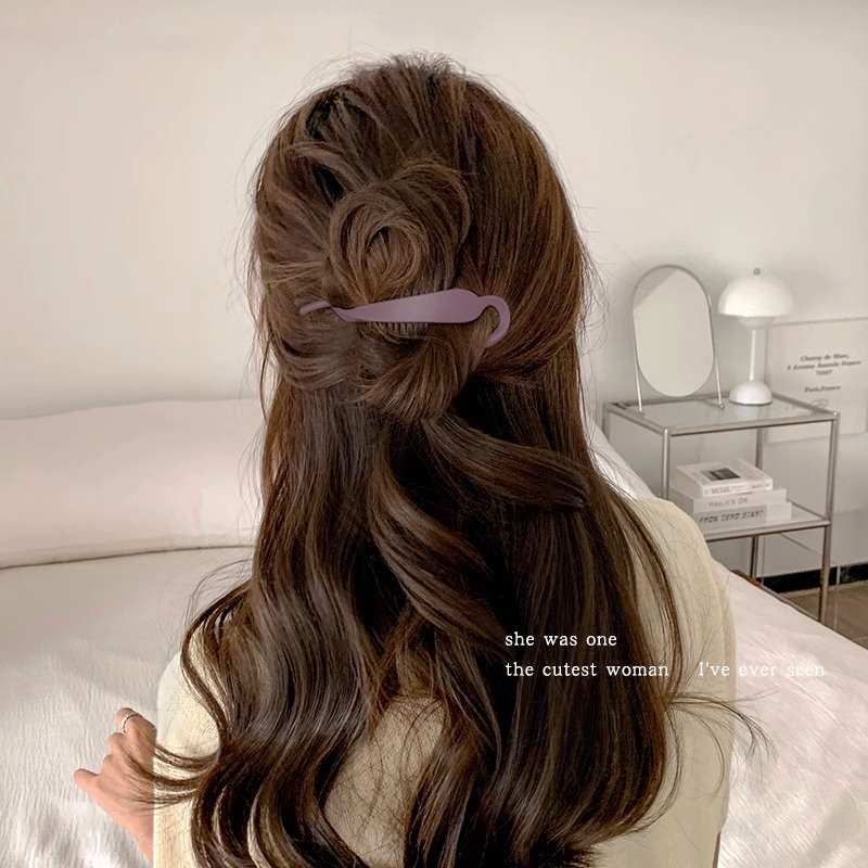 กิ๊บติดผมหางม้า แบบบิด หรูหรา เครื่องประดับ สําหรับผู้หญิง 1 ชิ้น - รูปที่ 6