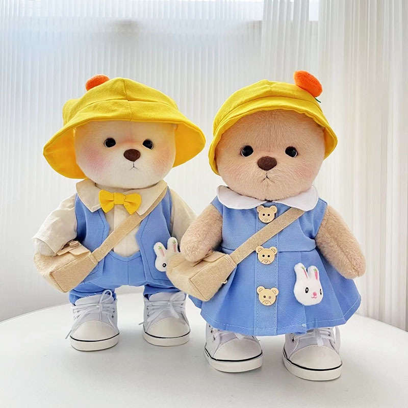 เสื้อกั๊กตุ๊กตาหมี Lena Bear 30 ซม. เหมาะกับฤดูใบไม้ผลิ สีฟ้า สําหรับเด็กผู้หญิง